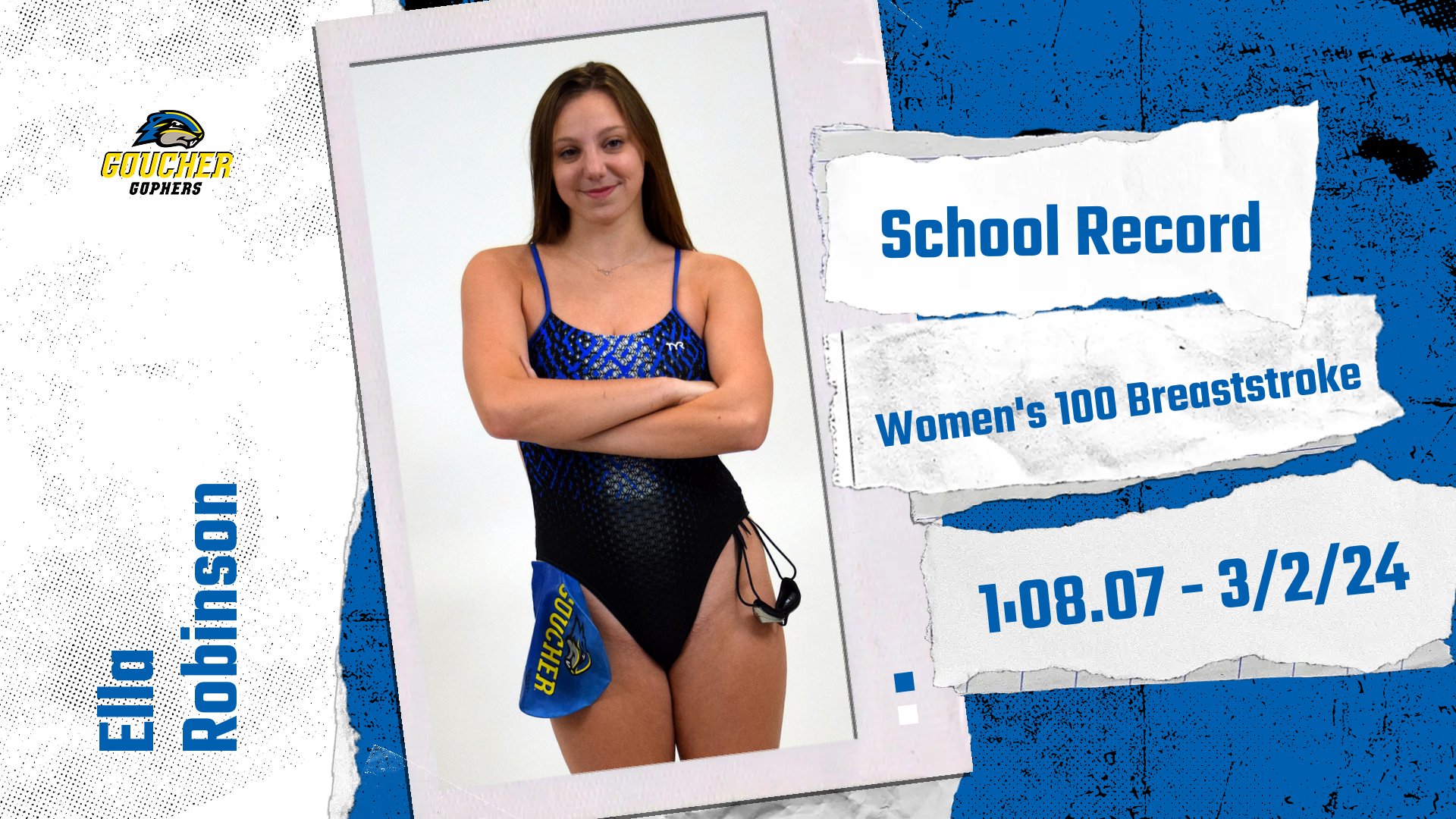 Robinson Breaks 100 Breaststroke Record...Twice, Finishes Fourth in A Final
